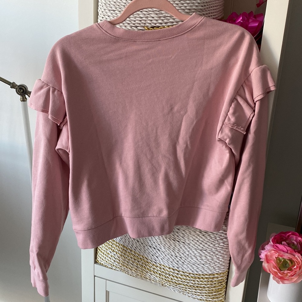 Forever 21 Ruffle Crewneck - Picture 4 of 4